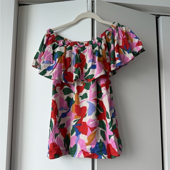 Mister Zimi Multicolor Off-Shoulder Blouse - Picture 1 of 2